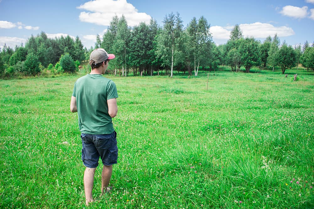 Local Daredevil Walks On Edge of Property Line